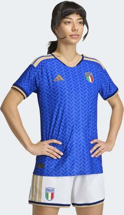 adidas Italy 26 Womens Team Home Authentic - Maglia da donna blu acceso