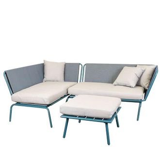 Global Interiors Design Gartenlounge Maudi - Hellblau