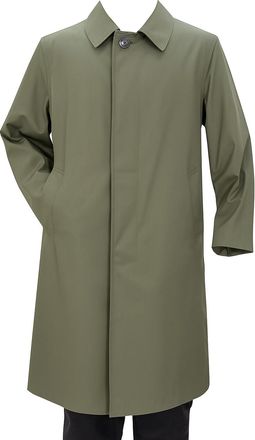 Generic French Army Waterproof Trench Coat/Jacket Grey Olive Long Full Length Raincoat (UK, Alpha, XL, Regular, Regular, Olive Grey)