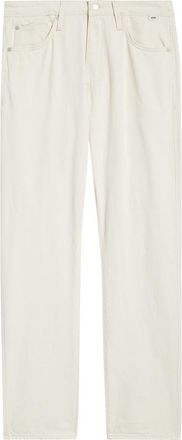 Mavi Zach Straight Leg Cotton & Linen Jeans in Ecru Linen Denim at Nordstrom, Size 34 X 32