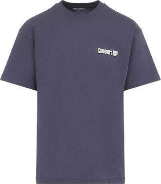 Carhartt Work in Progress S/S Wiptopia II T-Shirt - Heren - T-shirts - Paars - S - Katoen - Tops