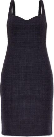 Balmain Tweedjurk met Spaghettibandjes - Dames - Korte kleedjes - Paars - M - Tweed - Kleedjes