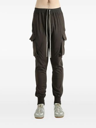 Rick Owens Mastodon-cut drawstring cargo pants - men - Rubber/Cotton/Cotton/Elastane - L - Brown