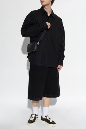 Entire studios Denim Shorts, Mens, Black