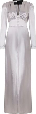 Philosophy di Lorenzo Serafini Jumpsuits & Playsuits, Dames, Grijs, M, Polyester, Lange Jumpsuit