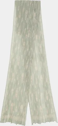 Alexander McQueen Skull Pleated Silk Georgette Scarf