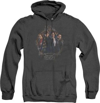 Gildan Fantastic Beasts Group Portrait Adult Heather Hoodie / Hooded Sweatshirt