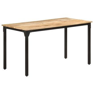 vidaXL Mesa De Comedor Madera De Mango Rugosa 140x70x76 Cm Vidaxl