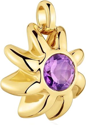 Tous Pendente Sunflower con ametista - Oro