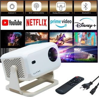 OEM Proyector Inteligente Kiano Chill Fhd, 4k, Android, Airplay, Miracast, Eshare, Bluetooth, Correcci&oacute;n Trapezoidal, 250-350 L&uacute;menes Ansi