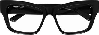 Balenciaga Glasses, unisex, Black, Size: 54 MM Optical Frame