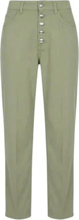 Dondup Boyfriend Jeans - Dames - Regular Fit Jeans - Groen - W24 - Jeans