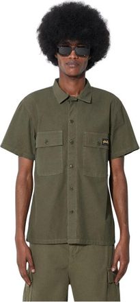 Stan Ray Short Sleeve Shirts - Heren - Korte mouwen Overhemden - Groen - L - Overhemden