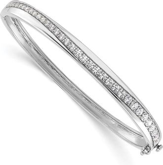 Diamond2Deal 14K Gold 1.6 Ct Lab Grown Diamond Bangle Bracelet