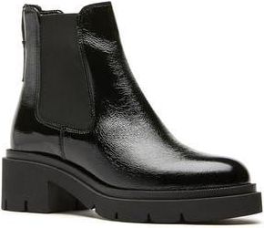 La Canadienne Waren City Dry Waterproof Chelsea Boot in Black Patent at Nordstrom Rack, Size 5.5