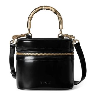 Gucci Tassen, Dames, Zwart, ONE Size, Leer, Mini Vanity Bag