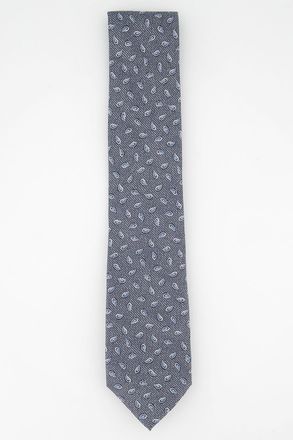 Michael Kors Mens Classic Tossed Pine Silk Twill Tie Gray Size Regular