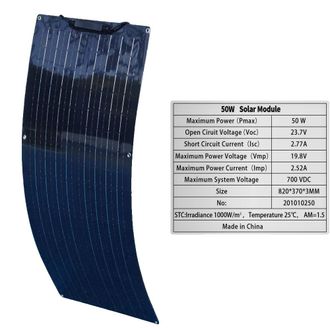OEM Kit De Panel Solar Flexible Monocristalino, Alta Eficiencia Del 21,8%, Ideal Para Aplicaciones Fuera De La Red
