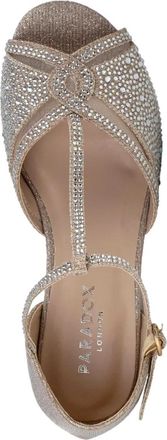 Paradox London Janelle Champagne Shimmer P2209M Womens