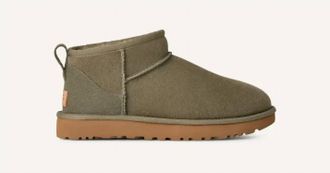 UGG Womens Classic Ultra Mini Boot In Moss Green