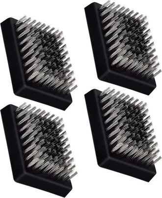 OEM 4 Cabezales De Cepillo De Repuesto Para La Limpieza De Barbacoas, Accesorios Inal&aacute;mbricos De Acero Inoxidable