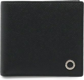 Bulgari Black Blue Leather Wallet (Bi-Fold) (Pre-Owned)