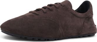Aquatalia Qrystal, Womens Sneakers, Espresso Suede Leather, 40 EU/UK 6