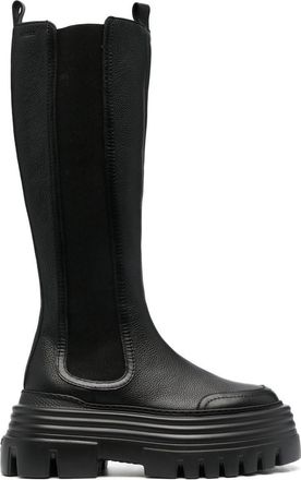Bally round-toe leather boots - women - Leather - 41 - Black