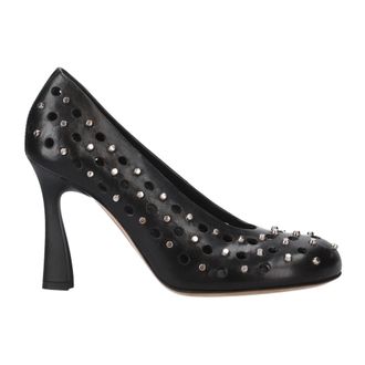 Premiata Chanel Calfskin Shoe with Studs - female - Premiata - Pumps - Black - 7 UK - Shoes