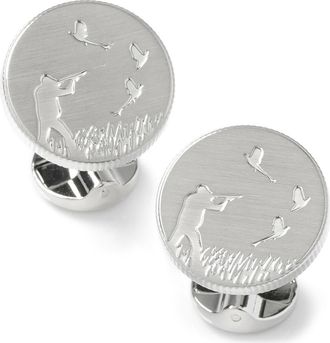 Cufflinks Inc. Hunter Embossed Cuff Links in Silver at Nordstrom