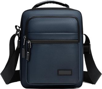 Generic Compatible For Men Oxford Crossbody Bag Single Shoulder Bags Big Capacity Storage Fashion Multi-Pockets(Blue)