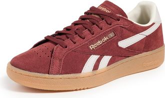 Reebok Unisex Club C Grounds UK Sneaker, Rich Maroon/Moonstone Brass, 8