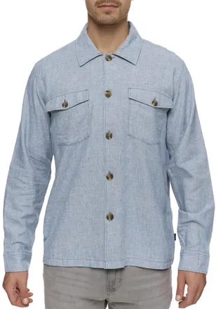 Indicode Outdoorjacke INDICODE INRedon, Herren, Gr. XXL, blau (copen blau), Web, Obermaterial: 54% Baumwolle, 45% Leinen, 1% sonstige Fasern, unifarben, regula