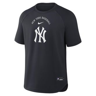 Nike New York Yankees Authentic Collection Batting Practice Pregame Nike Mens Dri-FIT MLB Top in Blue | 04HG11L5NK-7DX