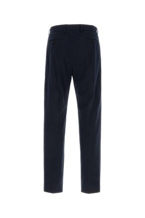 Gucci Mens Navy Blue Gabardine Pant Exterior: Cotton Pantaloni