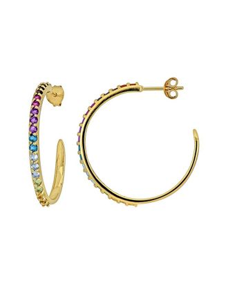 Rina Limor Gold-Plated Silver 1.68 ct. tw. Gemstone Earrings