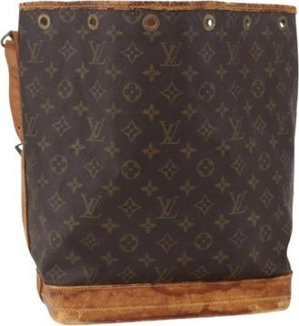Louis Vuitton Pre-owned Bucket Bags, female, Brown, Size: ONE SIZE Pre-owned Canvas Bucket Bag