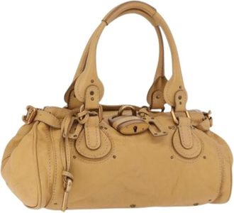 Chlo&eacute; Pre-owned Hand Bag - Dames - Vintage Handtas - Beige - ONE Size - Leer - Vintage