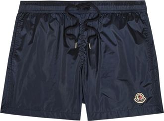 Moncler Logo Shell Swim Shorts - Navy - XL