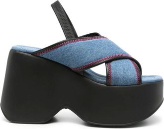Vic Matié Dames, Schoenen, Blauw, Maat: 38 1/2 EU Denim