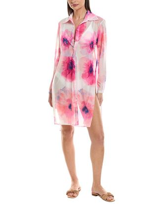 Carmen Marc Valvo Convertible Shirt Cover-Up
