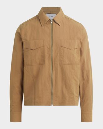 Joe's Mens Modern Utilitarian Zip Overshirt