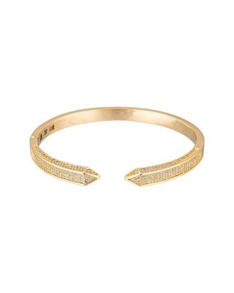 Eyecandy LA Eye Candy La The Luxe Collection Titanium Cz Spike Cuff Bracelet