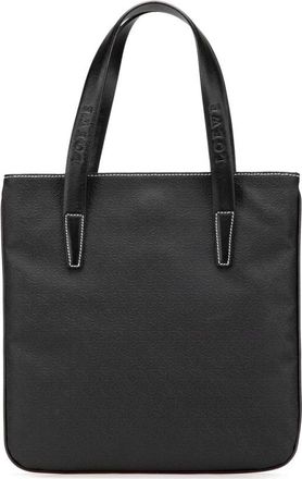 Loewe Pre-owned Anagram Embossed Leather Tote - Dames - Vintage Shopper - Zwart - ONE Size - Leer - Vintage