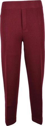 KANGRA Broeken, Dames, Rood, S, Wol, Gebreide broek