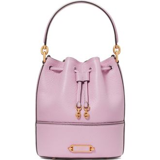 Kate Spade New York small gramercy pebble leather bucket bag in Berry Cream at Nordstrom Rack