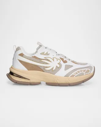 Palm Angels Men & apos;s Palm Leather and Mesh Runner Sneakers
