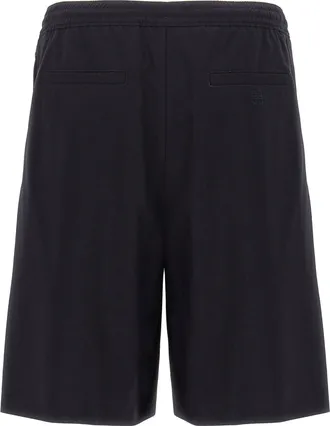 Givenchy Wool-Blend Tailored Bermuda Shorts - Black