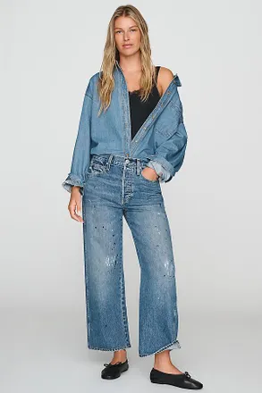Amo Mid-Rise Straight Jeans
