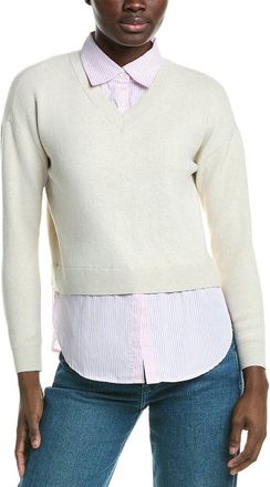 Design History Stripe Two-Fer Sweater